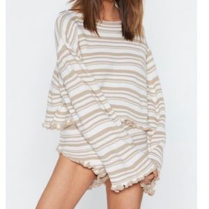 NastyGal Knit Pajama Set